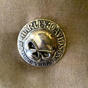 Harley Davidson Skull Silvertone Belt Buckle 2005